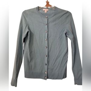 Charter Club Pastel Blue Cardigan Coquette Cottage Core Size Medium